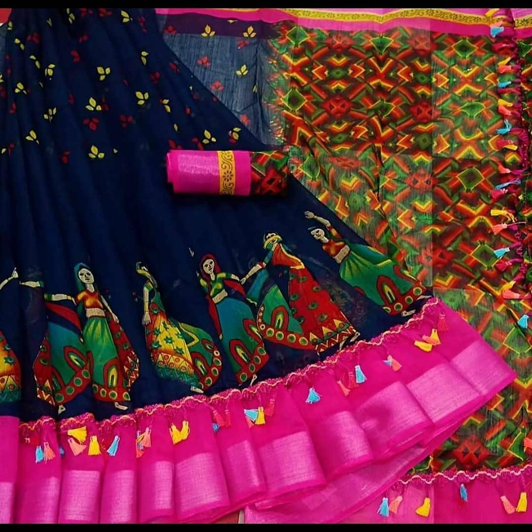 Shree 67 Casual Wear Linen Cotton Printed Latest Saree Collection
